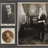 Photographs of prominent magicians, likely compiled by Joseph Dunninger