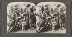 Native chiefs -- convened as a court -- in their king's village, Central Africa