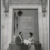 Langston Hughes and Jean Blackwell Hutson at the Schomburg Collection 25th Anniversary exhibition at the 5th Avenue Main Branch (SASB)