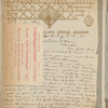 Letter from William Robinson (Chung Ling Soo) to Saram R. Ellison