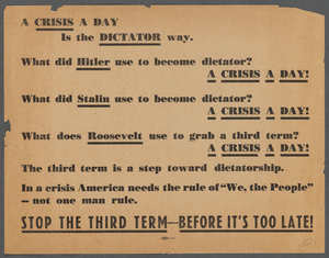 Political Campaign ephemera collection