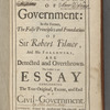 Two treatises of government