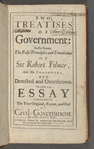 Two treatises of government