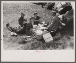 Picnic lunch at the Rutland Fair, Rutland, Vermont.