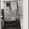 Lion's cage at the Champlain Valley Exposition, Essex Junction, Vermont.