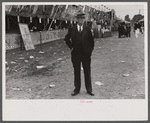 Lone visitor at the Champlain Valley Exposition, Essex Junction, Vermont.