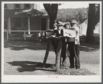 A group of Jewish farmers waiting for their mail in the Huntington District, Newtown, Connecticut. Fifteen Jewish farm families live in this district.