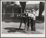 A group of Jewish farmers waiting for their mail in the Huntington District, Newtown, Connecticut. Fifteen Jewish farm families live in this district.