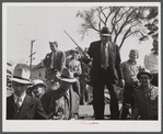Mr. E.S. Beardsley, auctioneer. At the auction of Mr. Anthony Tacek's farm in Derby, Connecticut.