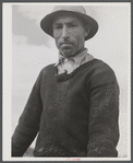 French-Canadian farm laborer employed at the Woodman Potato Company. Eleven miles north of Caribou, Maine.