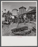 Auction sale on the farm of Mr. Anthony Yacek. Derby, Connecticut.
