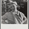 Mrs. Louis Saffer, Jewish FSA (Farm Security Administration) client, on her farm in Branford, Connecticut.