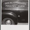 Mr. Paul Klappersack, Jewish poultry farmer, was able to buy his poultry truck with the aid of FSA (Farm Security Administration). Wallingford, Connecticut.