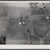 Potato farms in Aroostook County, Maine, showing layout of land and buildings. Near Caribou, Maine.