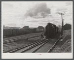 At the railroad terminal in Caribou, Maine.