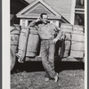 Mr. Lawrence J. Brown, potato farmer, FSA (Farm Security Administration) client of Eagle Lake, Maine. He has one hired helper and two small boys to work with him in the seed foundation unit.