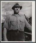 Zephirin Jendreau, French-Canadian potato farmer. He runs a small farm near Saint David, Maine.