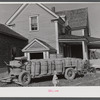 Wagon load of seed potatoes at the house of Lawrence J. Brown, FSA (Farm Security Administration) client of Eagle Lake, Maine.