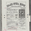 Copy of program for Black Crook at the Grand Opera House, with modern annotations