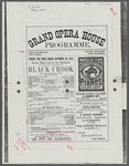 Copy of program for Black Crook at the Grand Opera House, with modern annotations