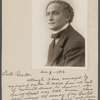 Portrait photograph of Harry Houdini, inscribed to "Gentle Reader"
