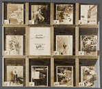 Key sheet of images of Harry Houdini