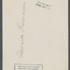 Adelaide Herrmann in costume for her bullet-catching trick and holding the plate used for the bullets