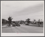 Traffic on New York Avenue, U.S. No. 1, leading into Washington, D.C..