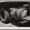 Auxiliary gas tank on truck at truckers' service station on New York Avenue along U.S. No. 1. Washington, D.C.