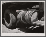Auxiliary gas tank on truck at truckers' service station on New York Avenue along U.S. No. 1. Washington, D.C.