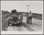 Group of Florida migrants on their way to Cranberry, New Jersey, to pick potatoes. Near Shawboro, North Carolina.
