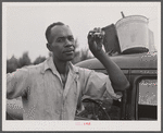James Edwards, migratory agricultural laborer who has been following the seasons since 1928. Near Shawboro, North Carolina.