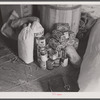 Provisions bought at the grocery by migrants at Onley, Virginia.