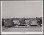 Cars of migratory tomato wrappers. Kings Creek, Maryland.