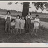 Children of Italian migratory workers who have come from Delaware to work in the onion fields near Cedarville, New Jersey.