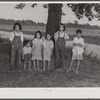Children of Italian migratory workers who have come from Delaware to work in the onion fields near Cedarville, New Jersey.