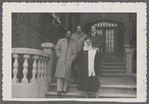 Eduardo, Carmela, Manolo, and Elena on steps