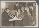 Geraldine Gutierrez and singer Beny Moré with others at nightclub