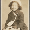 Teresa Roldan in hat in formal portrait, c.1947