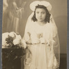 Teresa Roldan dressed for First Communion