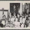 Teresa Roldan in costume with classmates in Staten Island