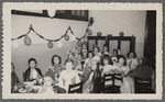 Teresa Roldan in costume with classmates in Staten Island