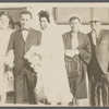 Teresa Roldan with new husband and relatives on her wedding day