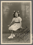 Teresa Roldan as a seven-year-old in a studio portrait
