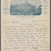 Correspondence from Harry Houdini to Walter G. Peterkin