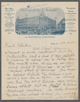 Correspondence from Harry Houdini to Walter G. Peterkin
