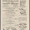 Program for Alexander Herrmann's appearance at Henry C. Miner's People's Theatre