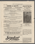 Program for Alexander Herrmann's appearance at Henry C. Miner's People's Theatre