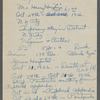 Notes by Dr. Daniel E. Cohn describing Harry Houdini's fatal illness and death