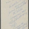 Notes by Dr. Daniel E. Cohn describing Harry Houdini's fatal illness and death